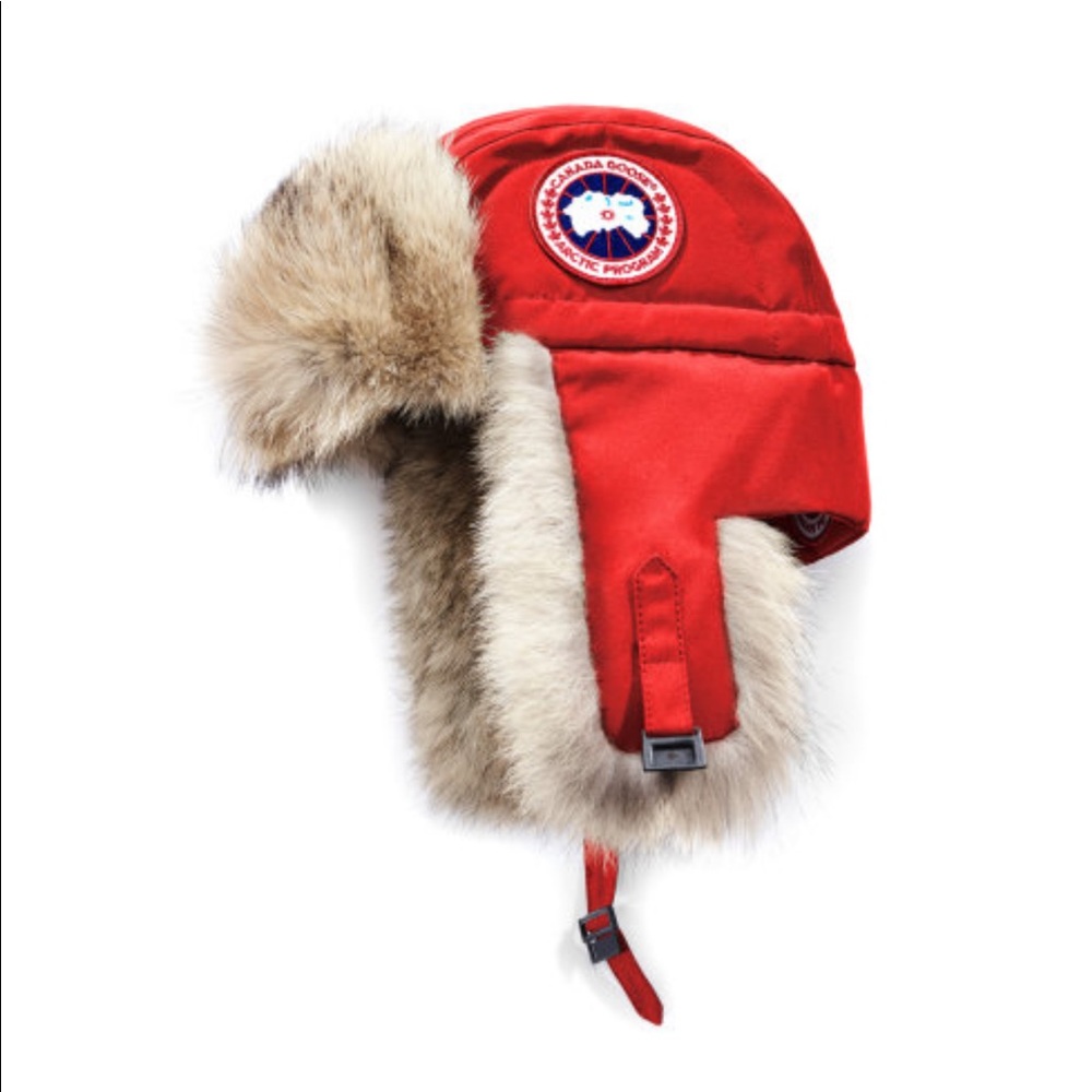 SOLD! Authentic Canada Goose Aviator Red Hat!!